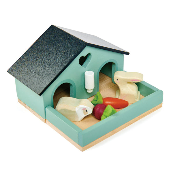 Pet Rabbit and Guinea Pig Set for Doll House by Tenderleaf Toys Tenderleaf Toys Dollhouse Accessories at Little Earth Nest Eco Shop