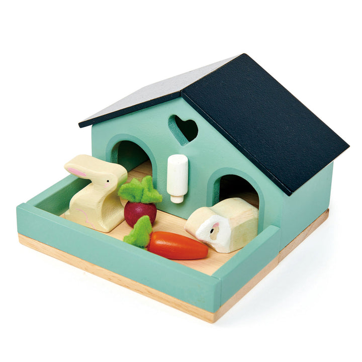 Pet Rabbit and Guinea Pig Set for Doll House by Tenderleaf Toys Tenderleaf Toys Dollhouse Accessories at Little Earth Nest Eco Shop
