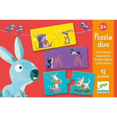 Djeco Duo Puzzle Djeco Puzzles Opposites at Little Earth Nest Eco Shop