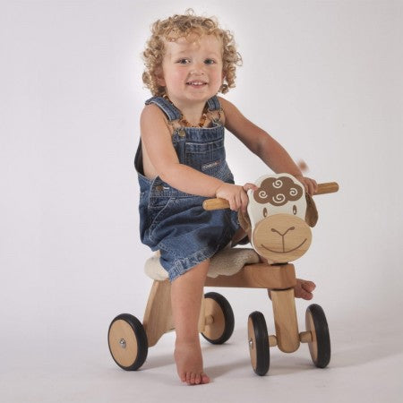 Lambie Padding Rider Ride-On Lamb Im Toy Kids Riding Vehicles at Little Earth Nest Eco Shop