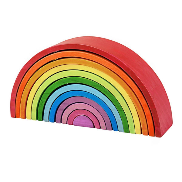 Wooden Stacking Rainbow by Bigjigs Big Jigs Toys Activity Toys at Little Earth Nest Eco Shop