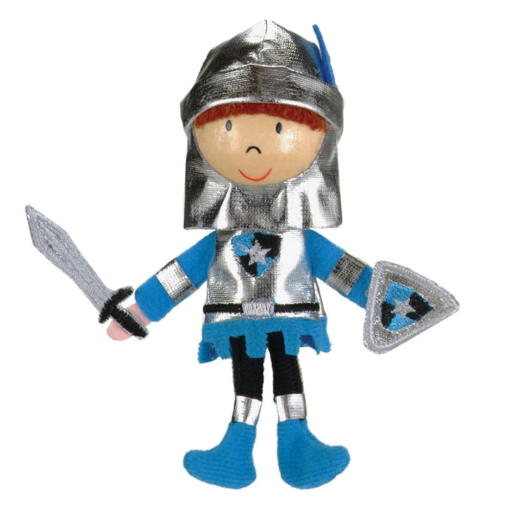 Boutique Finger Puppets Fiesta Crafts Toys Blue Knight at Little Earth Nest Eco Shop