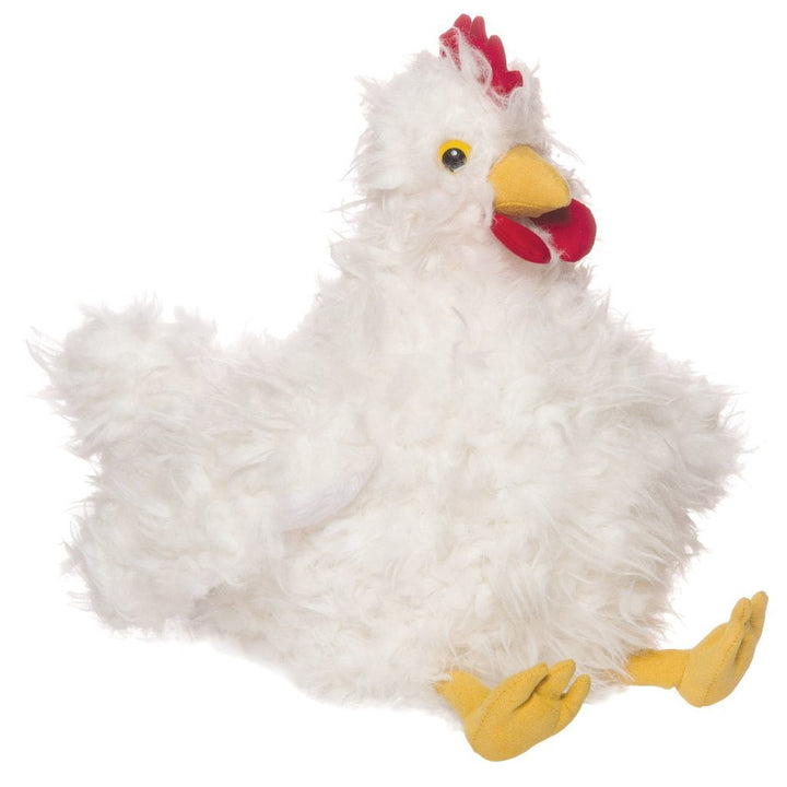 Chicken Plush Toy Manhattan Toy Soft Toys White at Little Earth Nest Eco Shop