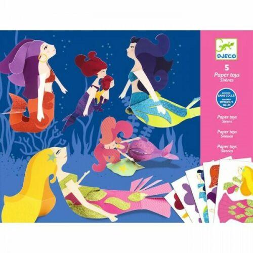 Djeco Paper Toys Djeco Origami Paper Mermaids at Little Earth Nest Eco Shop