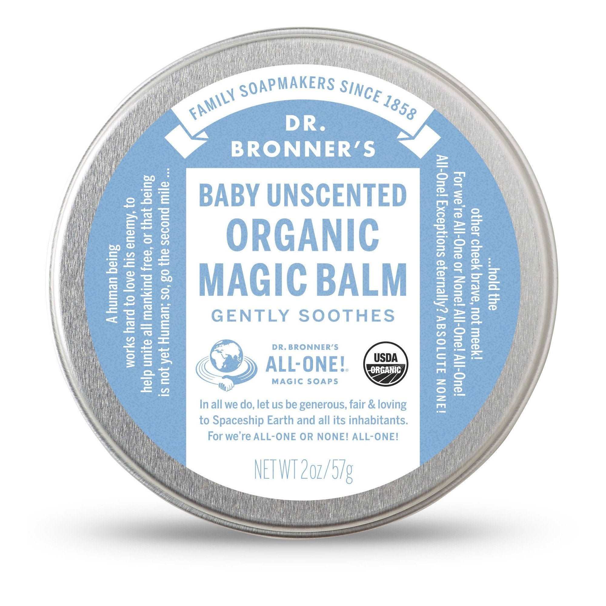 Dr Bronners Organic Magic Unscented Baby Balm Little Earth Nest