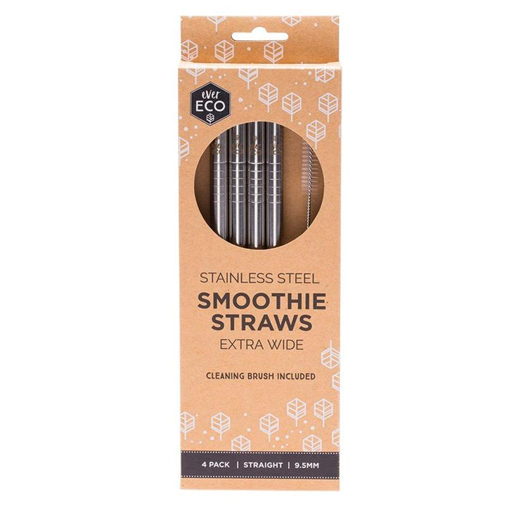 Ever Eco Wide Stainless Steel Straws Ever Eco Lifestyle at Little Earth Nest Eco Shop
