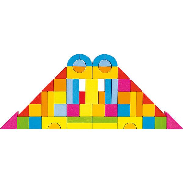 Goki Rainbow Building Block Set of 57 Goki Games at Little Earth Nest Eco Shop