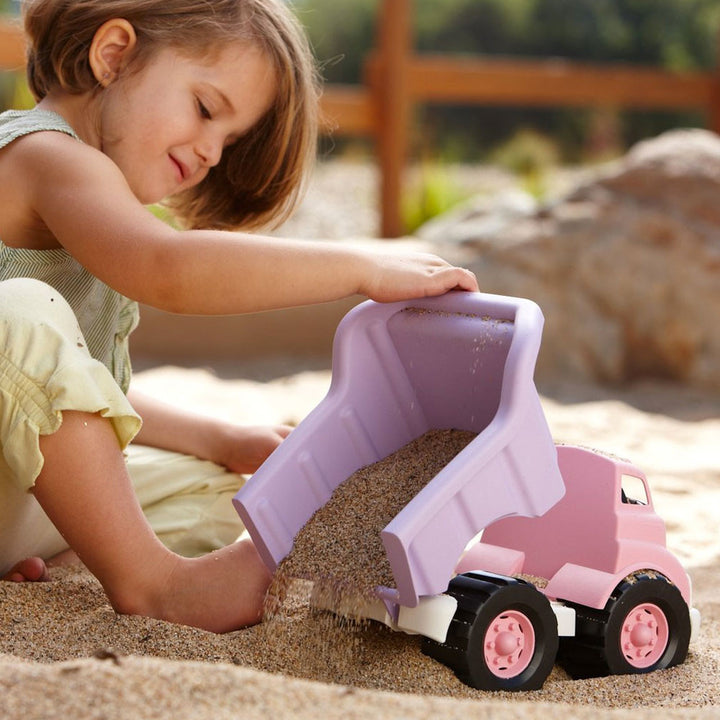 Green Toys Dump Truck Green Toys Play Vehicles Pink/Purple at Little Earth Nest Eco Shop