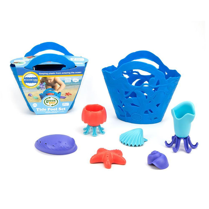 Green Toys Tide Pool Bath Set Green Toys Beach and Sand Toys Blue at Little Earth Nest Eco Shop