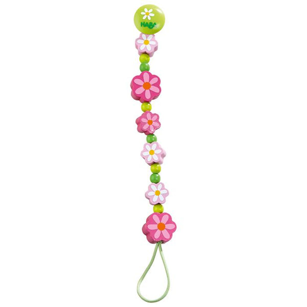 Haba Dummy Chain Haba Dummies and Teethers Summer Flowers at Little Earth Nest Eco Shop