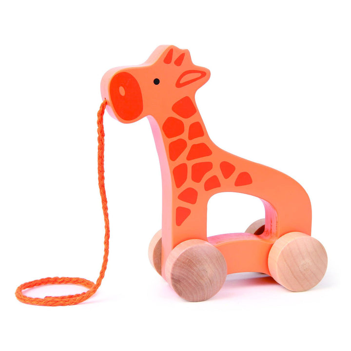 Hape Push and Pull Toy Hape Push and Pull Toys Giraffe at Little Earth Nest Eco Shop