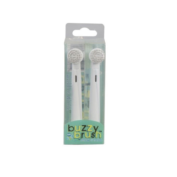 Jack and Jill Buzzy Brush Electric Toothbrush Replacement Heads Pack of 2 Jack n Jill Toothbrushes at Little Earth Nest Eco Shop