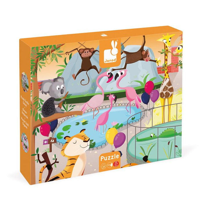 Janod Touch and Feel Puzzle Janod Puzzles Zoo at Little Earth Nest Eco Shop