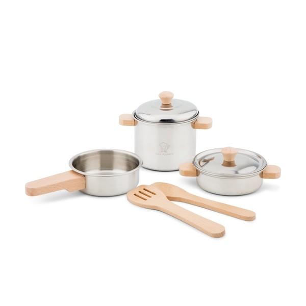 New Classic Toys Metal Pan Set New Classic Toys Pretend Play at Little Earth Nest Eco Shop