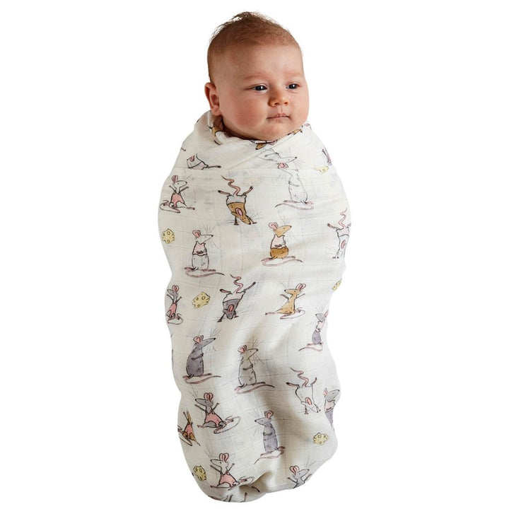 Kip and Co Bamboo Swaddle Kip and Co Swaddling & Receiving Blankets Mousing Around at Little Earth Nest Eco Shop