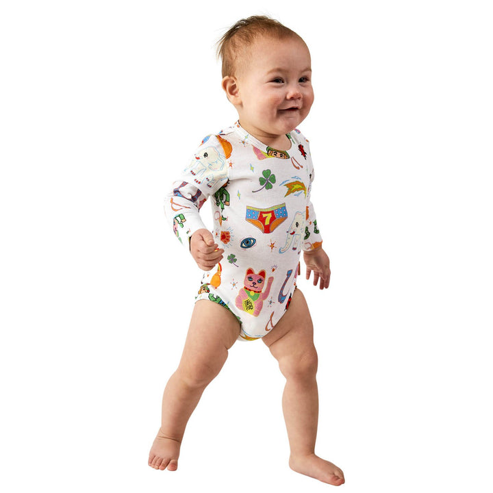 Kip and Co Organic Long Sleeve Romper Kip and Co Baby Clothing at Little Earth Nest Eco Shop