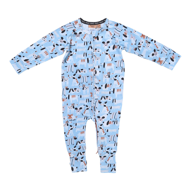Kip and Co Organic Zip Romper Kip and Co Baby Clothing Sir Fred / 0-3 Months at Little Earth Nest Eco Shop