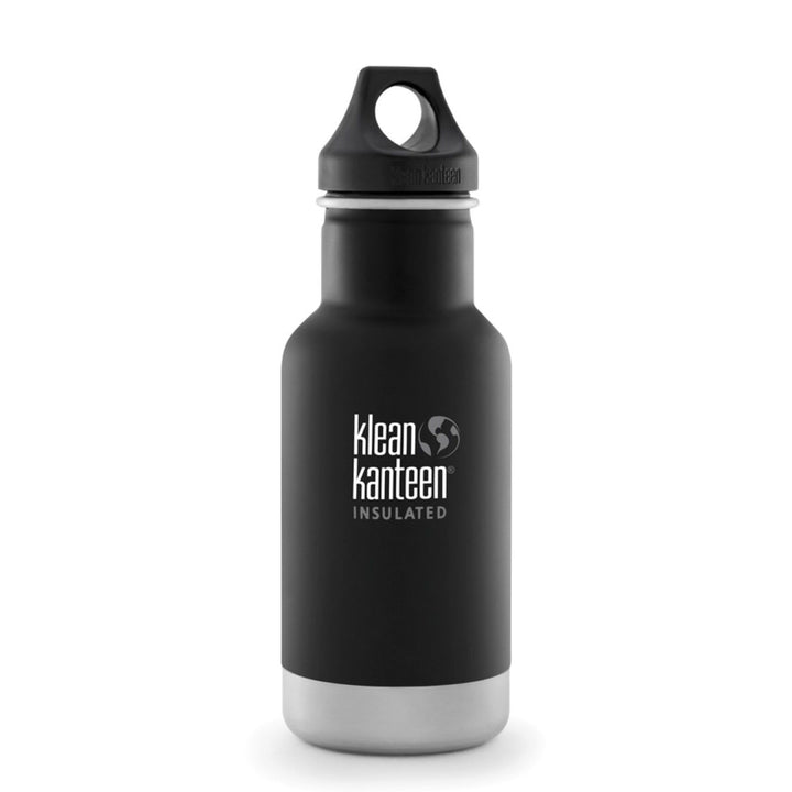 Klean Kanteen Stainless Steel Insulated Classic Water Bottle Klean Kanteen Water Bottles 355ml 12oz / Shale Black at Little Earth Nest Eco Shop