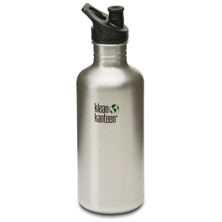 Klean Kanteen Stainless Steel Classic Water Bottle Klean Kanteen Water Bottles 1182ml 40oz / Brushed Stainless at Little Earth Nest Eco Shop