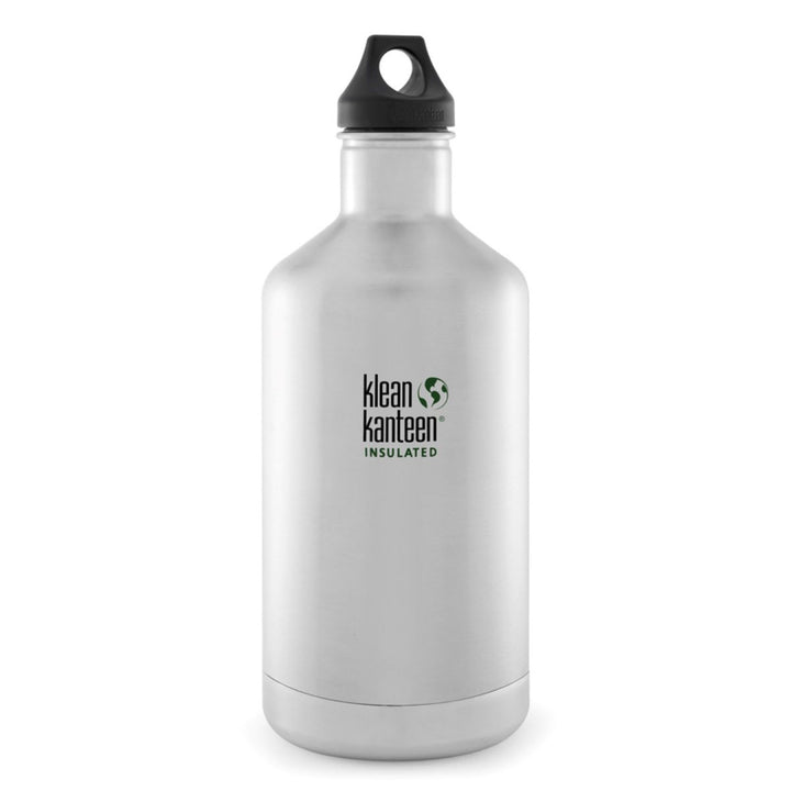 Klean Kanteen Stainless Steel Insulated Classic Water Bottle Klean Kanteen Water Bottles 1900ml 64oz / Brushed Stainless at Little Earth Nest Eco Shop