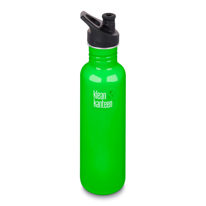 Klean Kanteen Stainless Steel Classic Water Bottle Klean Kanteen Water Bottles 800ml 27oz / Spring Green at Little Earth Nest Eco Shop