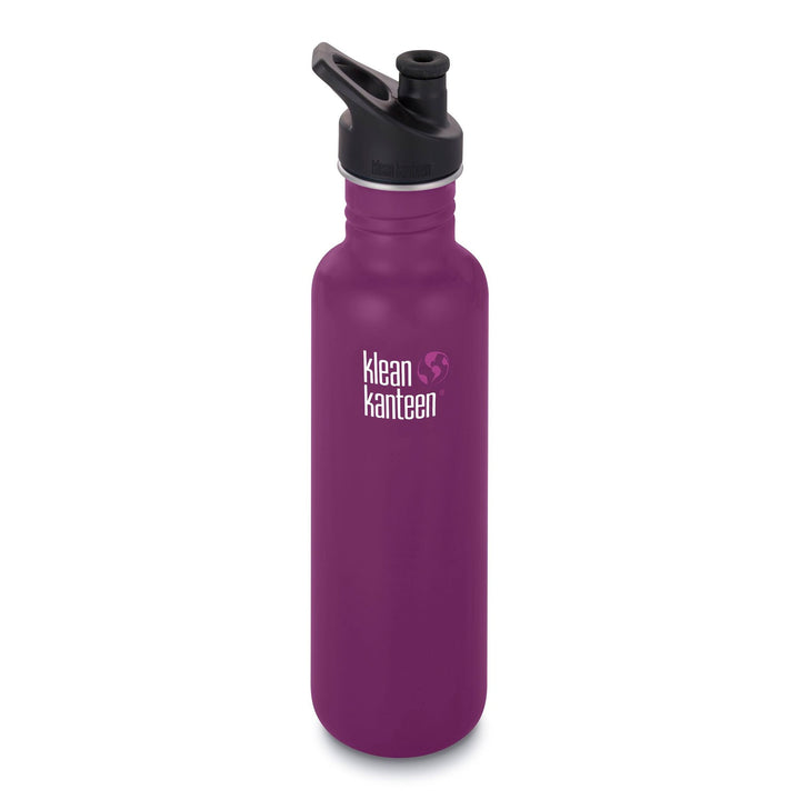 Klean Kanteen Stainless Steel Classic Water Bottle Klean Kanteen Water Bottles 800ml 27oz / Winter Plum at Little Earth Nest Eco Shop