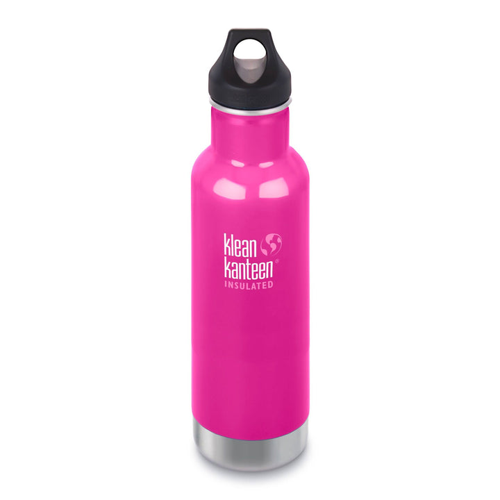 Klean Kanteen Stainless Steel Insulated Classic Water Bottle Klean Kanteen Water Bottles 592ml 20oz / Wild Orchid at Little Earth Nest Eco Shop