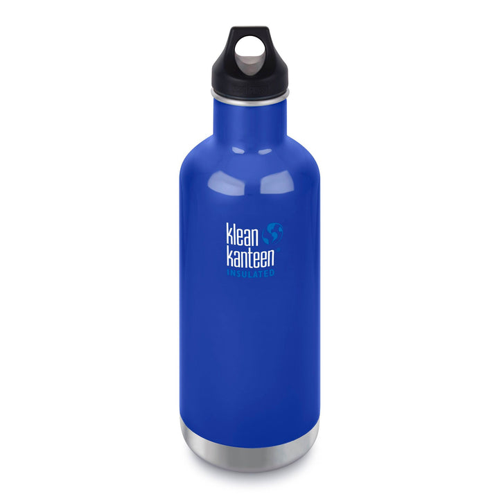 Klean Kanteen Stainless Steel Insulated Classic Water Bottle Klean Kanteen Water Bottles 946ml 32oz / Coastal Waters at Little Earth Nest Eco Shop