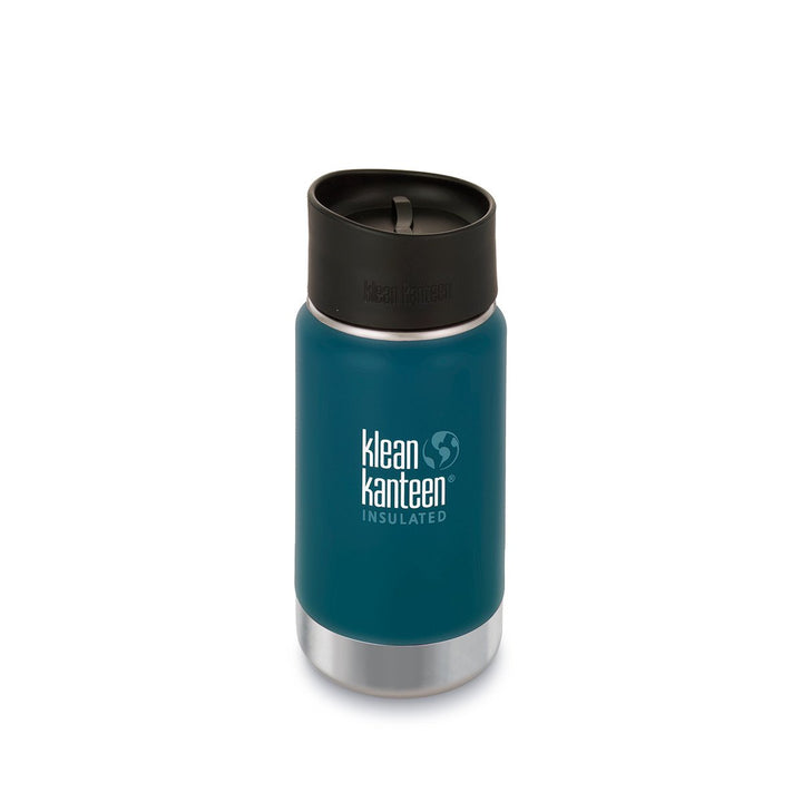 Klean Kanteen Wide Mouth Insulated Stainless Steel Water Bottle Klean Kanteen Water Bottles 355ml 12oz / Neptune Blue at Little Earth Nest Eco Shop