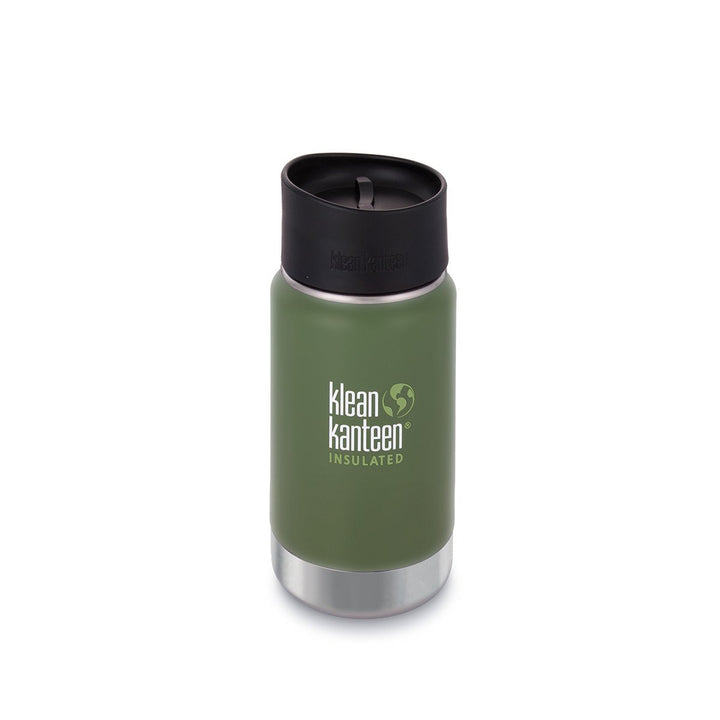 Klean Kanteen Wide Mouth Insulated Stainless Steel Water Bottle Klean Kanteen Water Bottles 355ml 12oz / Vineyard Green at Little Earth Nest Eco Shop