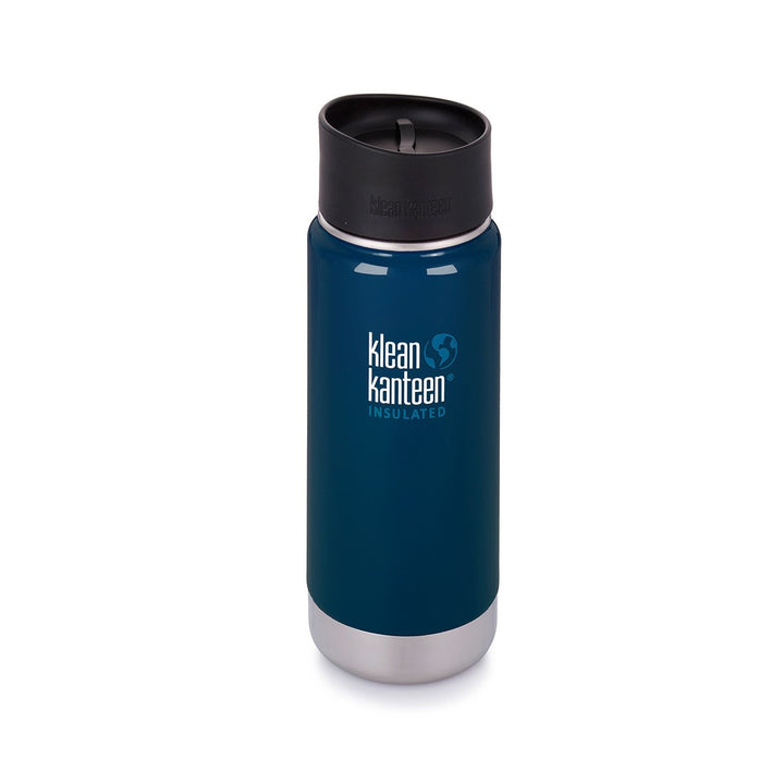 Klean Kanteen Wide Mouth Insulated Stainless Steel Water Bottle Klean Kanteen Water Bottles 473ml 16oz / Deep Sea at Little Earth Nest Eco Shop