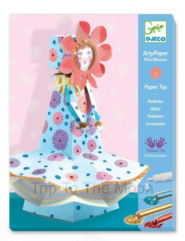 Miss Blossom Arty Paper by Djeco Djeco Art and Craft Kits at Little Earth Nest Eco Shop
