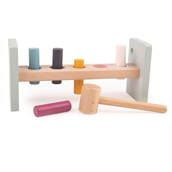 Modern Baby Peg and Hammer Bench Set Big Jigs Toys Baby & Toddler at Little Earth Nest Eco Shop
