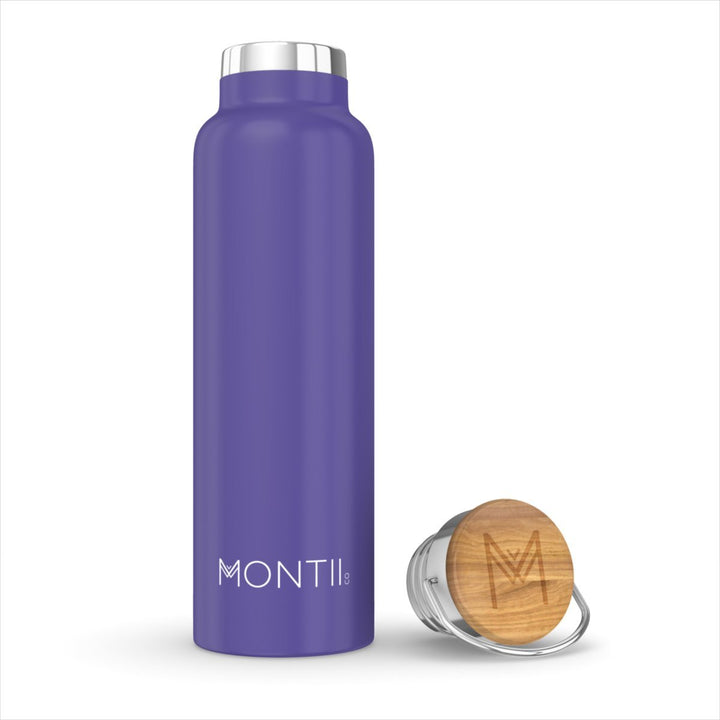 Montii Co Insulated Bottle 600ml Montii Water Bottles Purple at Little Earth Nest Eco Shop