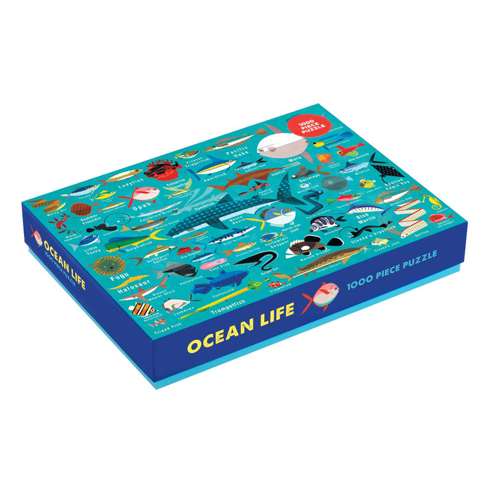 Mudpuppy 1000 Piece Puzzle Mudpuppy Puzzles Ocean Life at Little Earth Nest Eco Shop
