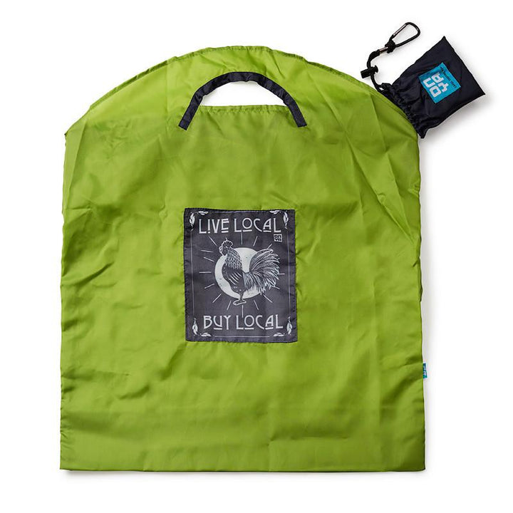 Onya Reusable Shopping Bag Onya Lifestyle Small / Green Live Local at Little Earth Nest Eco Shop