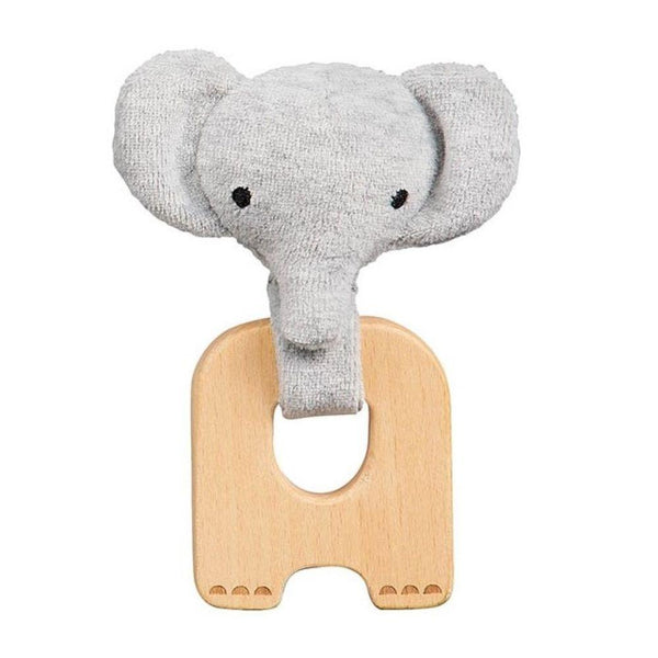Petit Collage Organic Cotton Teether Petit Collage Baby Gifts Elephant at Little Earth Nest Eco Shop