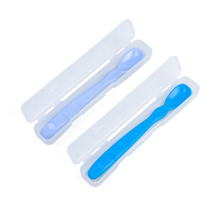Replay Baby Spoons 2 Pack Replay Baby Feeding Sky Blue/Ice Blue at Little Earth Nest Eco Shop