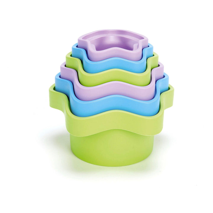 Green Toys Stacking Cups Green Toys Bath Toys at Little Earth Nest Eco Shop