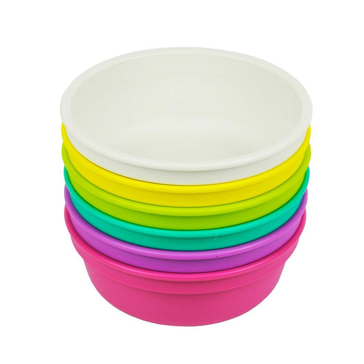 Replay 6 Piece Sets in Bright Replay Dinnerware Bowl at Little Earth Nest Eco Shop