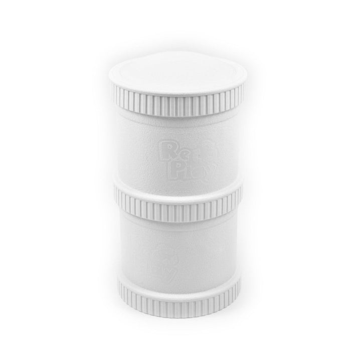 Replay Snack Stack Replay Food Storage Containers White at Little Earth Nest Eco Shop