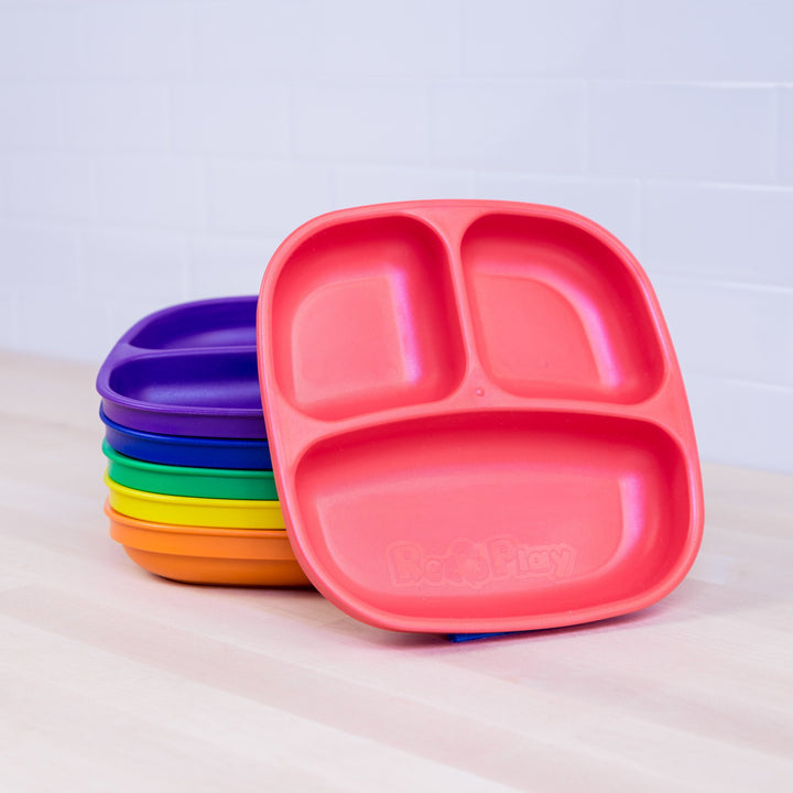 Replay 6 Piece Sets Crayon Box Replay Dinnerware Divided Plates at Little Earth Nest Eco Shop