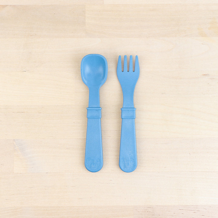 Replay Fork and Spoon Set Replay Lifestyle Denim at Little Earth Nest Eco Shop