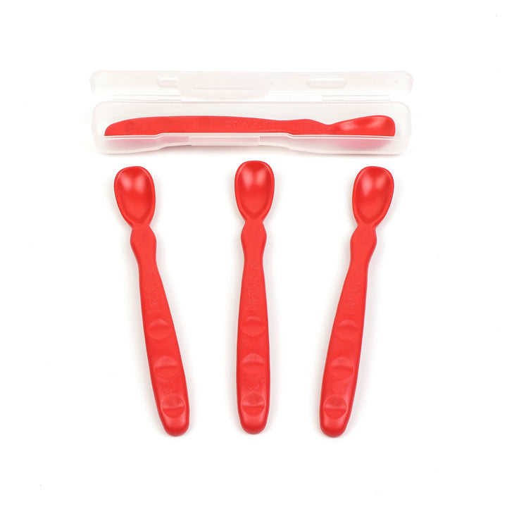 Replay Baby Spoons 4 Pack Replay Dinnerware Red at Little Earth Nest Eco Shop