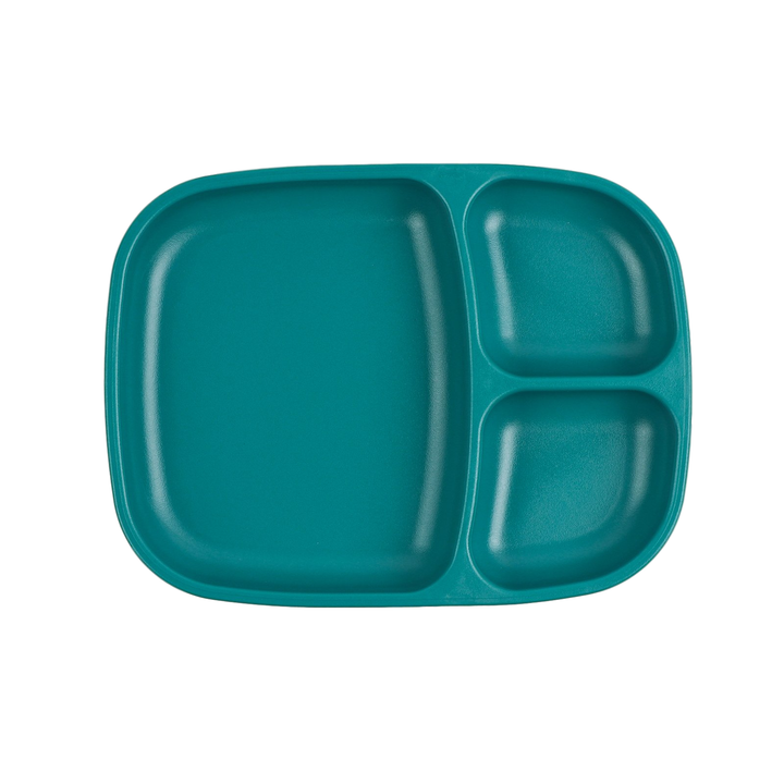 Large Replay Divided Plate Replay Dinnerware Teal at Little Earth Nest Eco Shop