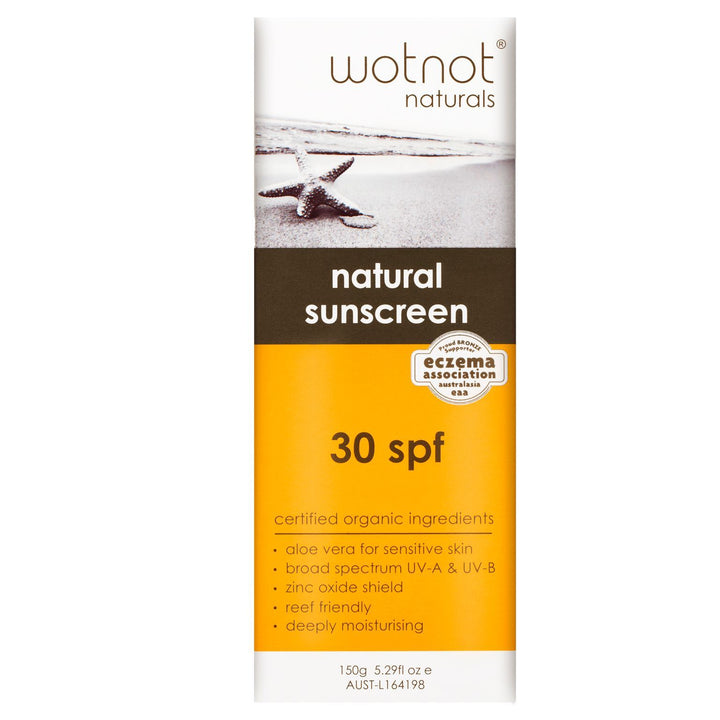 Wotnot Natural Sunscreen SPF 30+ Wotnot Sunscreen at Little Earth Nest Eco Shop