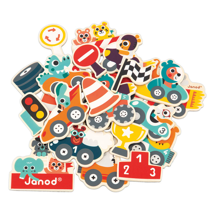 Janod Wooden Magnets - 24 Pcs Janod Magnet Toys at Little Earth Nest Eco Shop