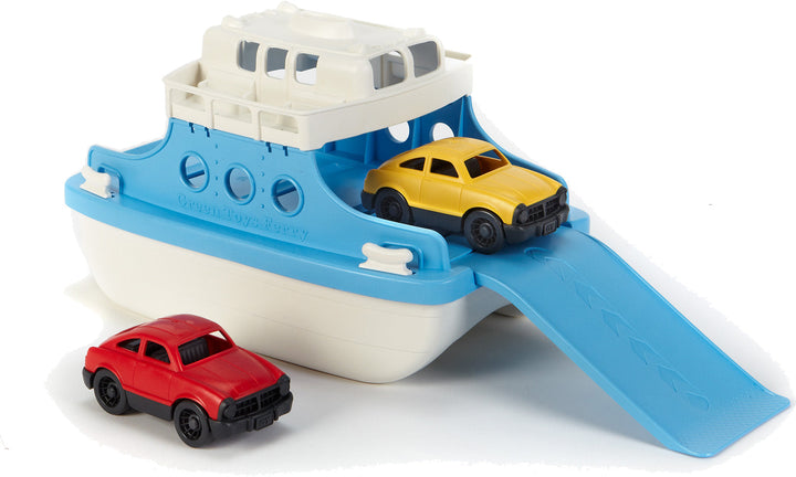 Green Toys - Ferry Boat with 2 Mini Cars Green Toys Play Vehicles at Little Earth Nest Eco Shop