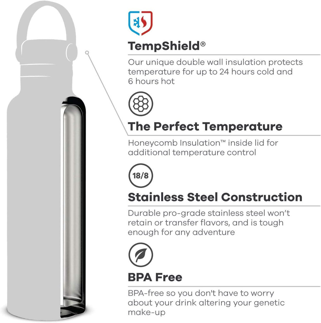 Hydroflask Reusable Stainless Steel Water Bottle 24oz 710ml