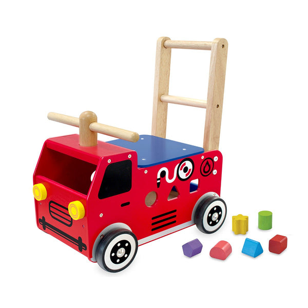 Walk and Ride Fire Engine Shape Sorter and Walker by I'm Toy